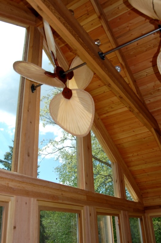 Natural Palm Leaf Paddle Fan