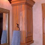 Knotty pine cabinets with graywash, Breckenridge, Colorado
