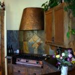 Hammered copper range hood