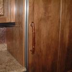 Close up view of custom refrigerator door